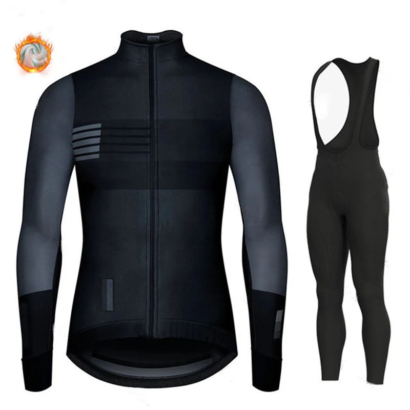 New Team 2022 Winter Hot Wool Cycling Suit Men Cycling Suit Outdoor Sportswear MTB Bike Bike Uniform Cycling Kit Triathlon Spain