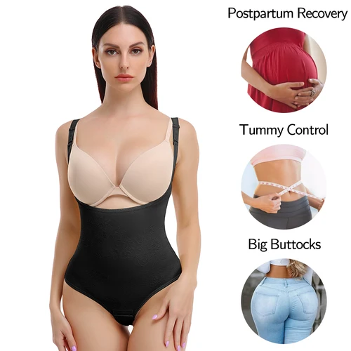 Imagen 2 del producto Body moldeador para mujer, nuevo Control de barriga, entrenador de cintura, Tanga, moldeador de cuerpo, Fajas Colombianas, ropa interior adelgazante