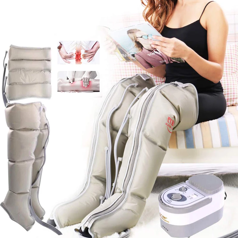 Air Compression With 4 Chambers Leg Arm Waist Vibration Massager Pump Wrap For Masaage Relax And Promote Blood Circulation