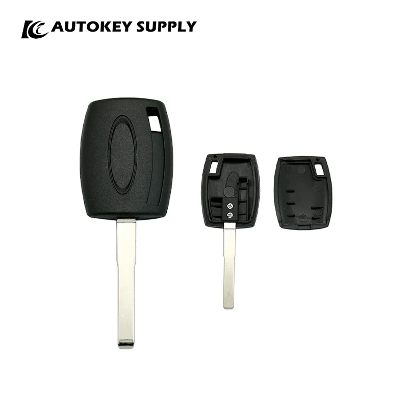 Autokeysupply AKFDS243  Chipless Key (Mfk) Mfk-Hu101 (Brass Blade)+Tpx,Gti,Glass Wedge Transponders For Ford