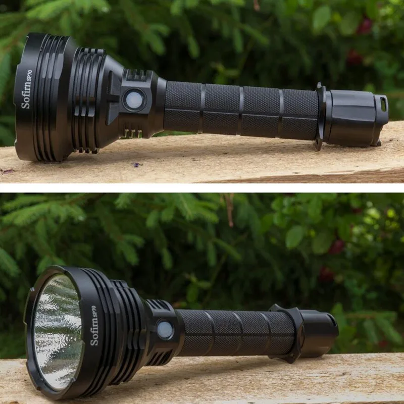 Sofirn SP70 Ultra bright 26650 LED Flashlight High Power 5500LM Tactical 18650 Light XHP70.2 With ATR 2 Groups Ramping