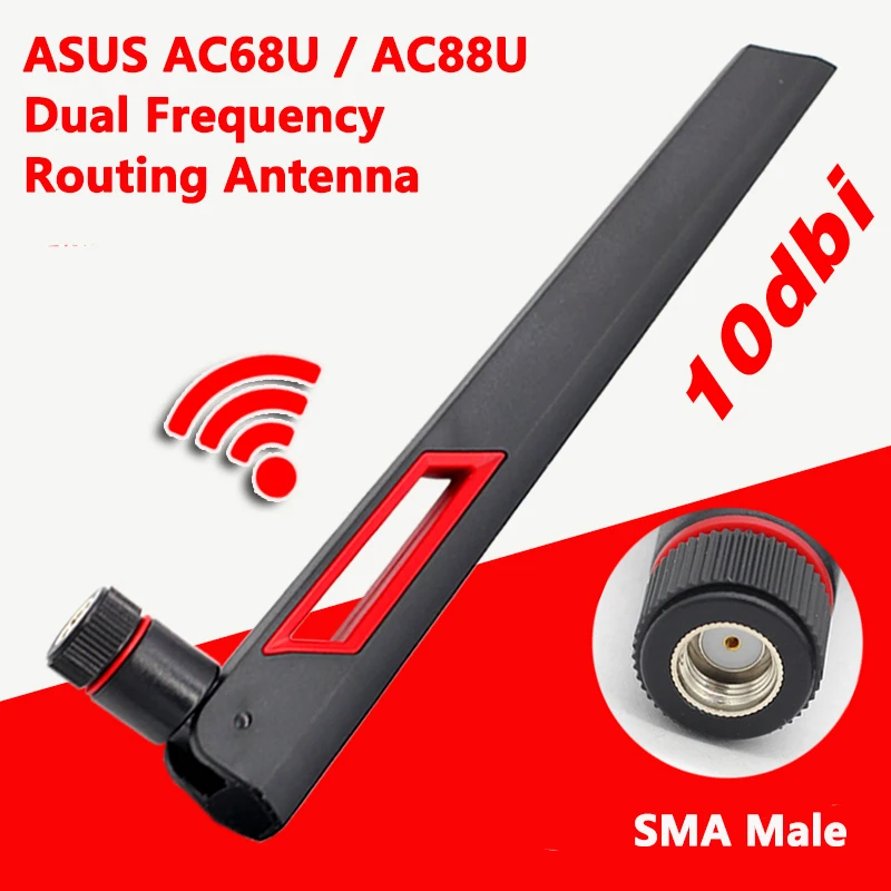 1PCS 10dbi WIFI Antenna 2.4Ghz 5Ghz 5.8Ghz Signal Booster Antenna RP SMA Male Universal Antena wifi for Amplifier WLAN Router