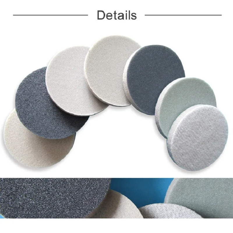 12 Pcs Flocking Round Disc Sanding Sponge 3 Inch 75mm 300-3000 Grit for Polishing & Grinding Power Tools Accessories