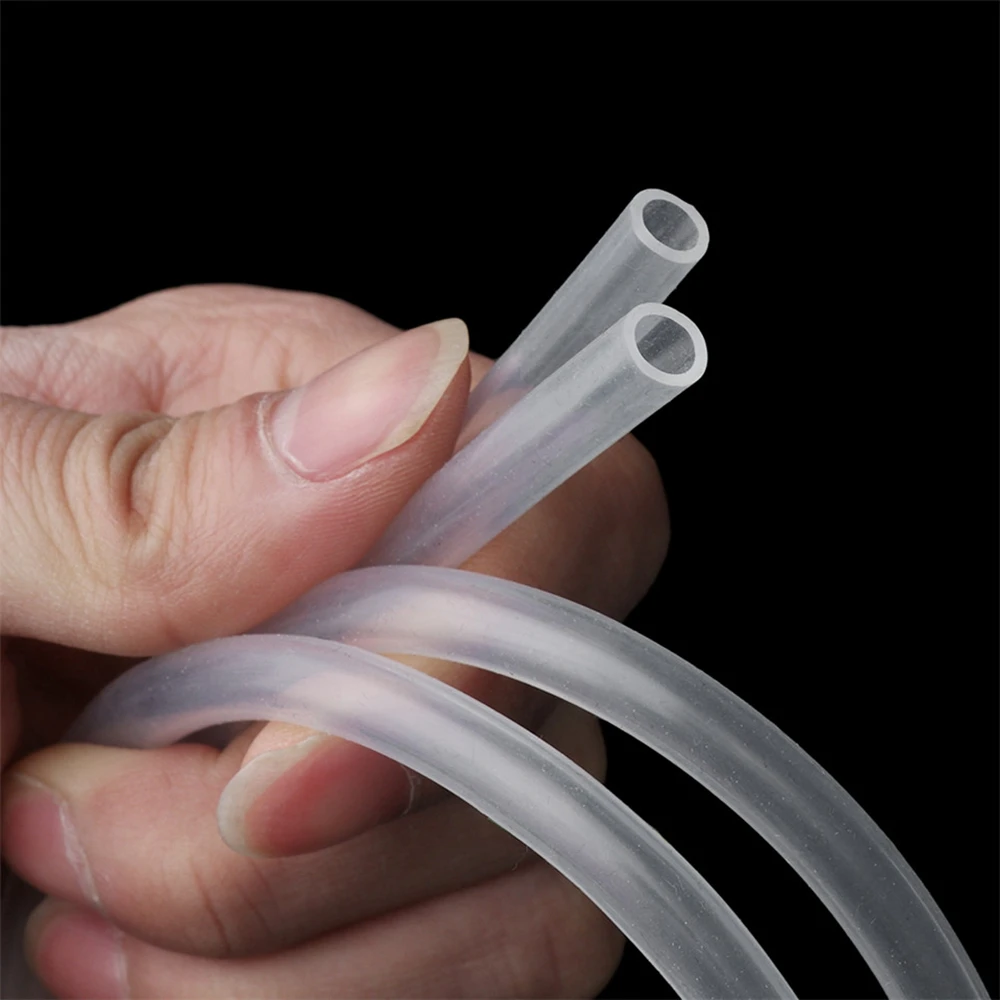 1 meter Transparent Food Grade Silicone tube 2 3 4 5 6 7 8 9 10 mm Flexible Garden Rubber hose Aquarium Soft Tubing Hose