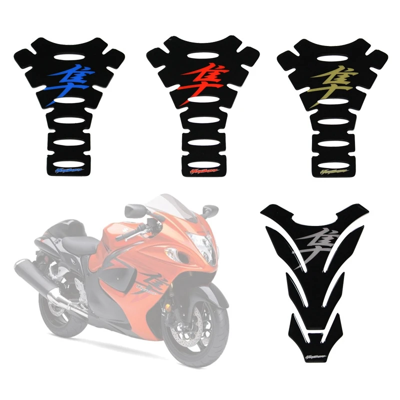 Motorcycle Gas Cap Verhoogde Brandstoftank Cover Pad Decal Stickers Embleem Bescherming Voor Suzuki Hayabusa Carbon Fiber