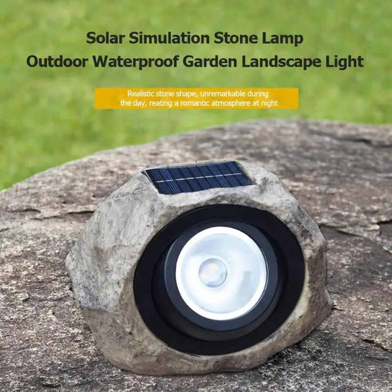 

Solar Stone Lamp Outdoor LED Solar Garden Light Waterproof Landscape Lawn Lamp for Gareden Decoration Yard Pathway