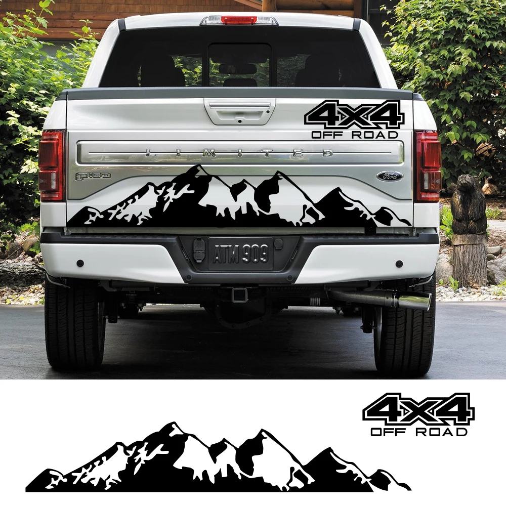 Car Sticker 4X4 Off Road Graphic Vinyl Decal For Ford Ranger Raptor Pickup Isuzu Dma Nissan NAVARA Toyota Hilux Auto Accessories