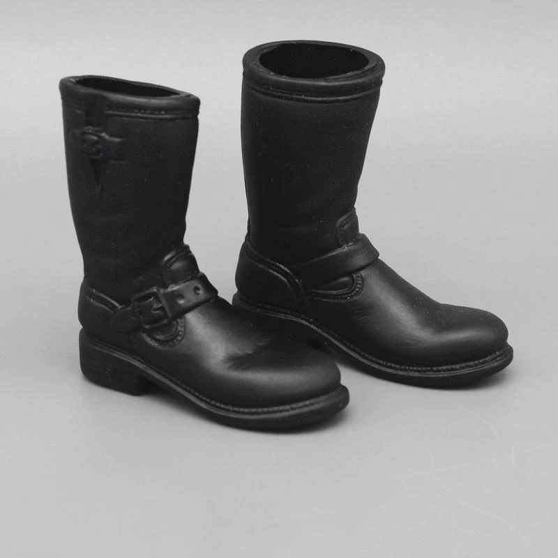 

For Sale Scale 1/6 Black Trendy For Boys Male Punk Shoes West Cowboy For Usual 12 inch Doll Figures Collection