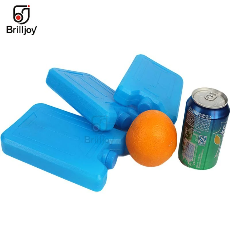 600 Ml Reusable Es Batu Bata Blok Es Ice Pack Cooler Penyimpanan Susu Berkemah Perjalanan Buah Cooler Box Portable Tetap Segar es Blok