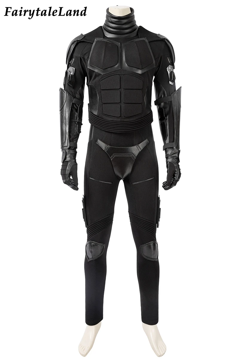 Halloween The Boys Cosplay Black Noir Costume Carnival Superhero Black Jumpsuit Adult Men Battle Outfit Performance Bodysuit