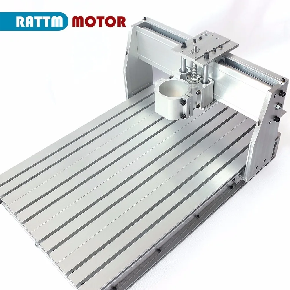 【EU Free VAT】DIY 6040 CNC Router Milling Machine Aluminum frame Kit with 80mm bracket Clamp Home use