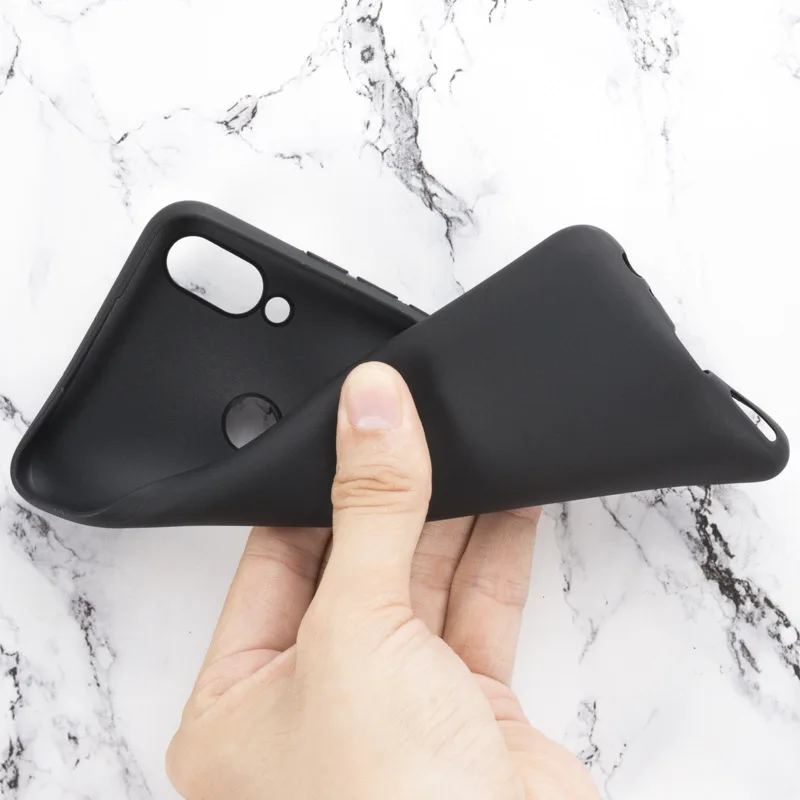 Black Soft Silicone Funda for Meizu Note 9 Case Soft TPU Good Quality Coque For Meizu Note 9 Cover
