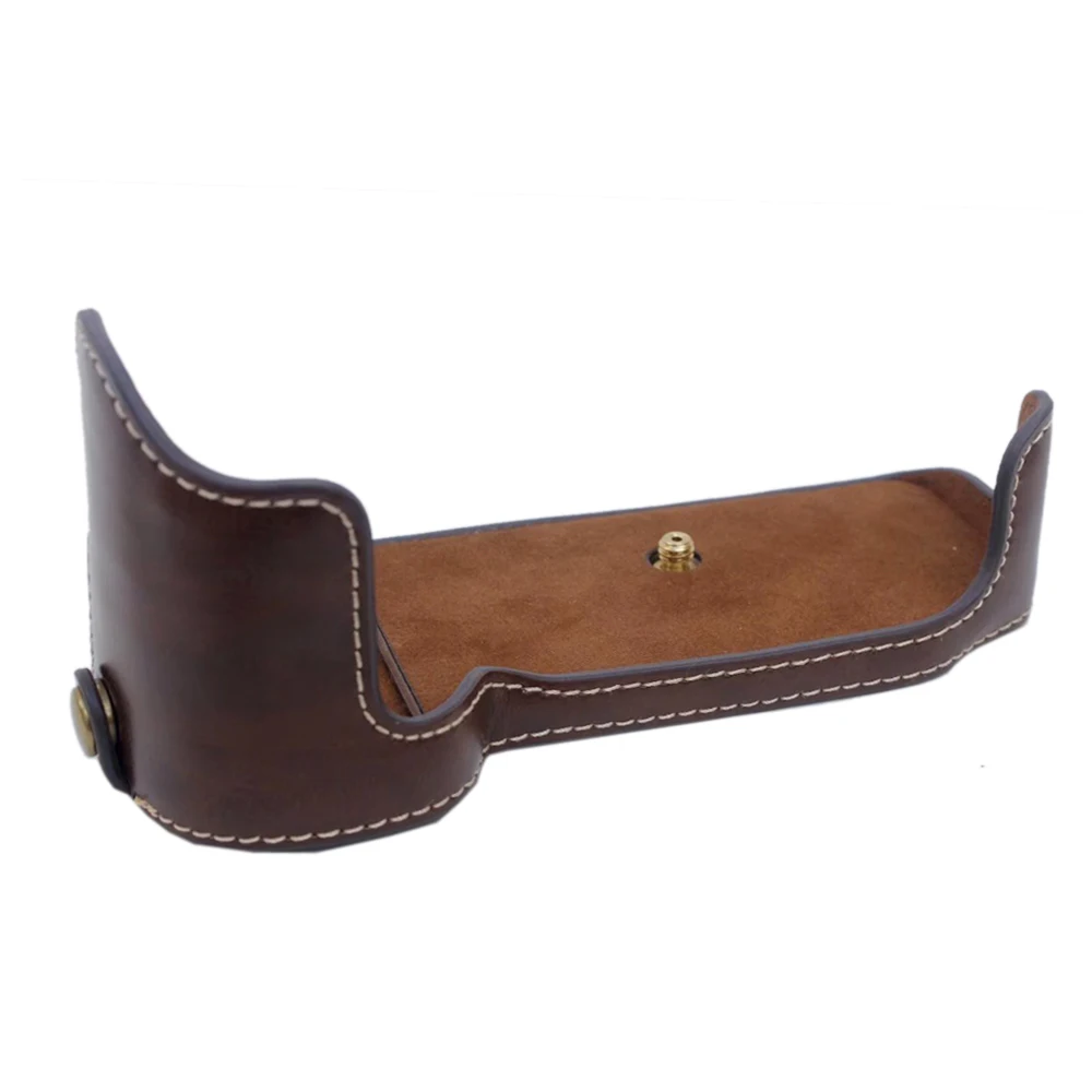 حافظة كاميرا جلدية غطاء صندوق حقيبة الجسم لنيكون D800 d810 تصميم البطارية المفتوحة Pro Tective Sleeve