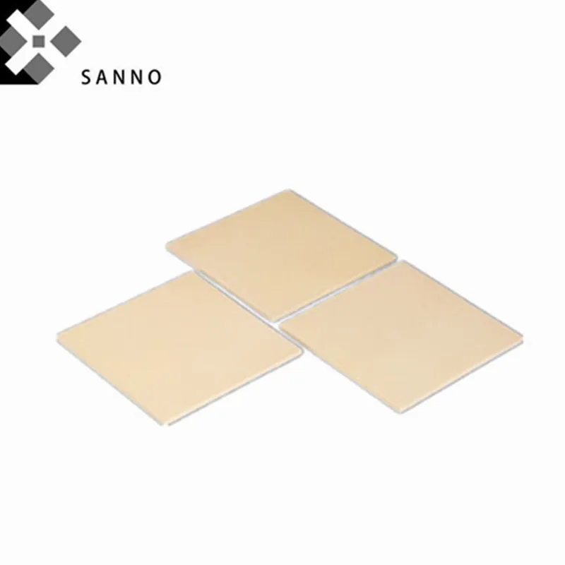 High Temperature Heat Insulation Yellow Zirconia Plate 100x100x3.5mm Zro2 Calcium Stabilized Dioxide Ceramic Sheet For Carbide