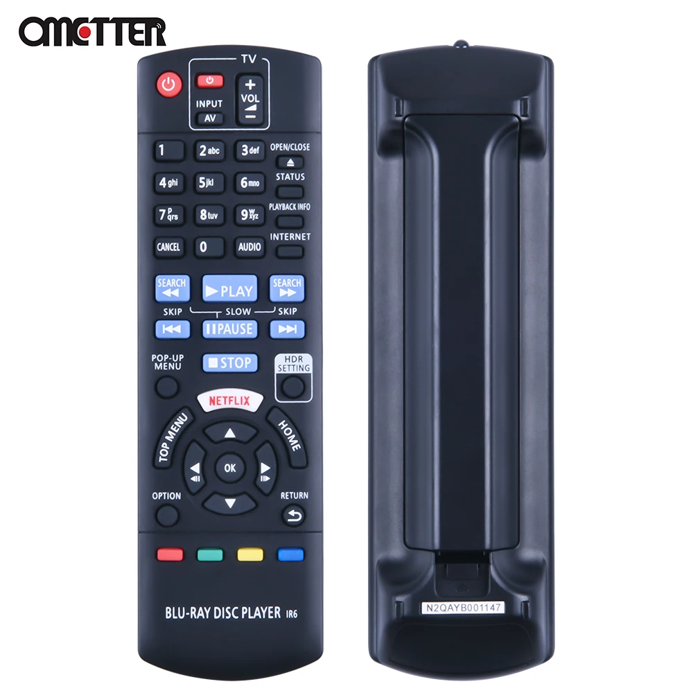 Adatto per Panasonic Eluga Ray blu-Ray DVD Remote Control muslimex DP-UB820 DP-UB824 DP-UB820K DP-UB820-K