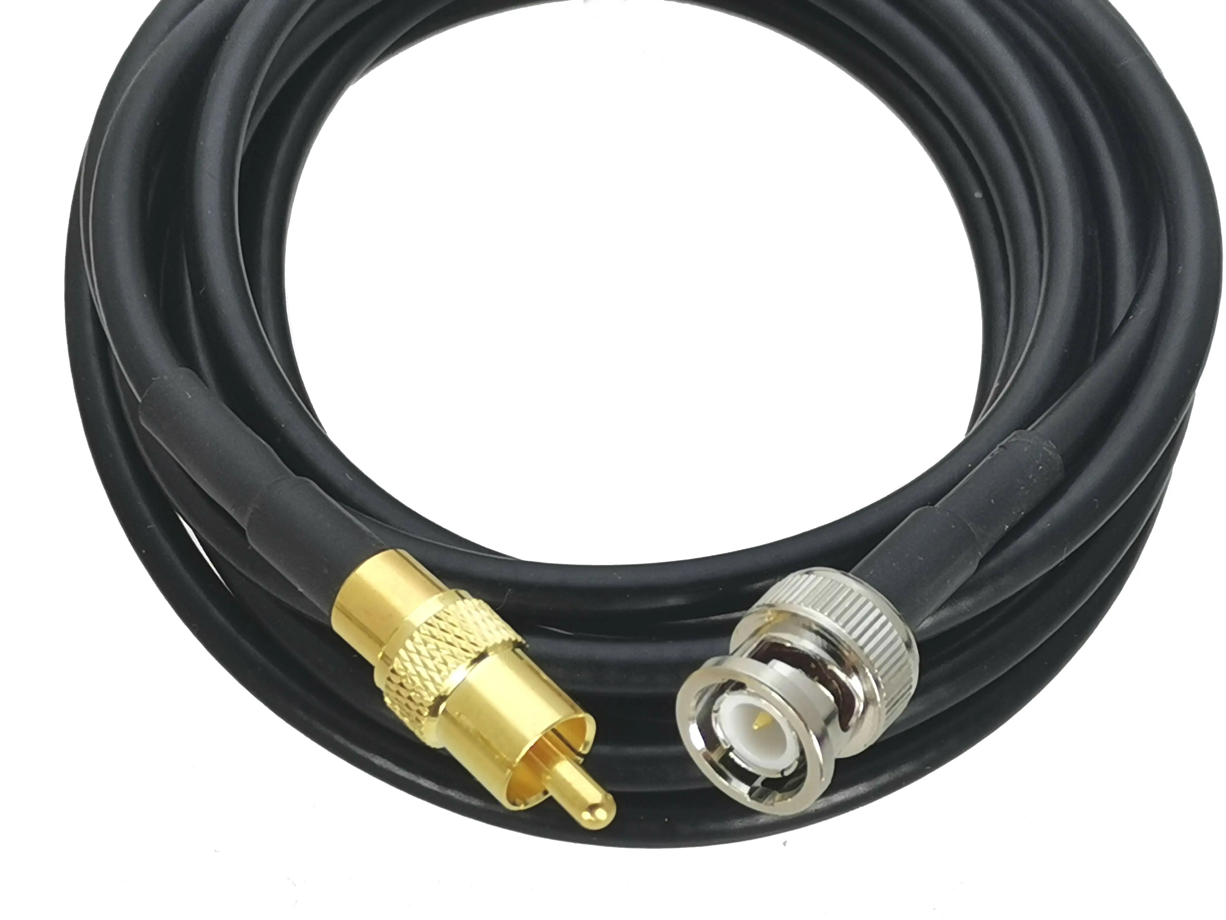 1 sztuk RG58 BNC wtyk męski na RCA męska wtyczka do tv złącze proste RF koncentryczny kabel pigtailowy 6 cal ~ 10M — zdjęcie 3