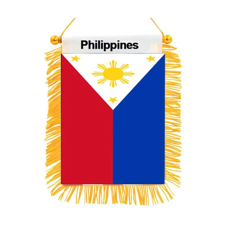 

Philippines National Flag Double Sided Black-out Mini Flag High Quality Printed Home Decor Hanging Flag