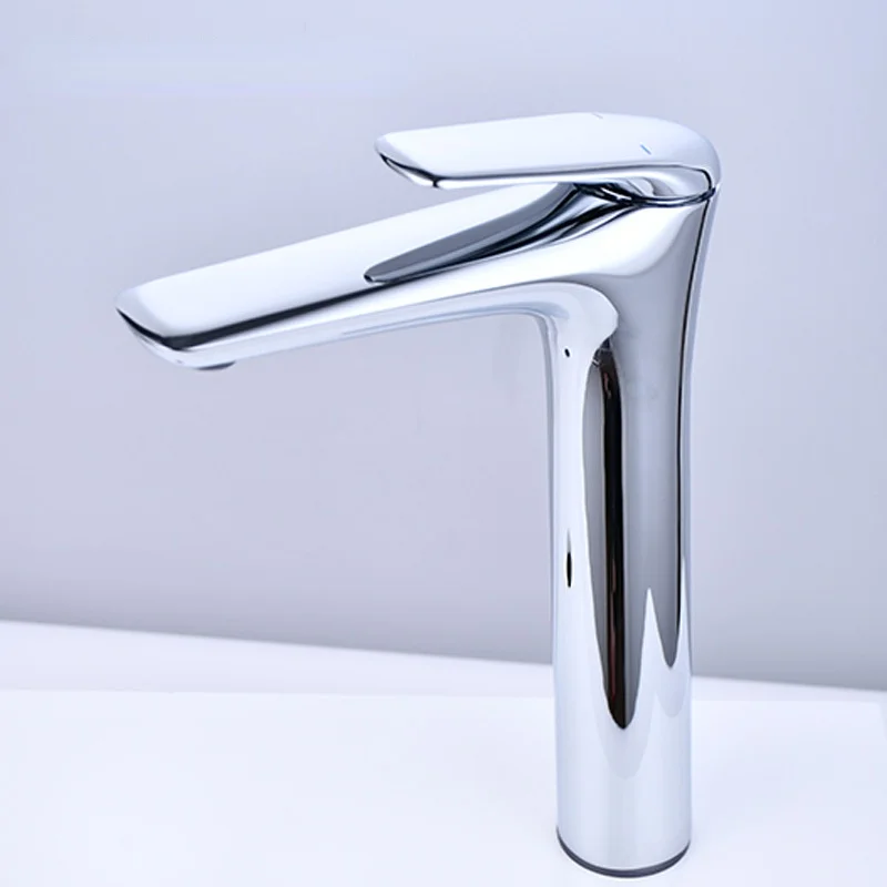 

Black Hot and Cold Copper Body Basin Faucet Creative Bathroom Above Counter Basin Under Counter Basin Single Hole Faucet