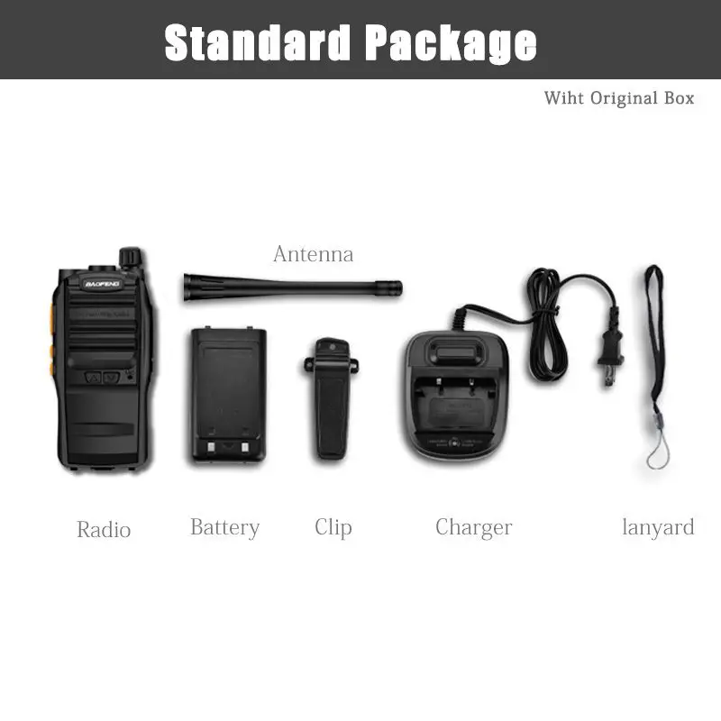 BF-S88 Walkie Talkie Baofeng Handheld Intercom 1800mAh 5W Long Range Two Way Radio Dual Band UHF VHF Schinken comunicador Transceiver