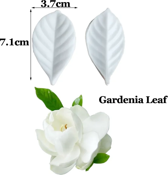 Gardenia Leaf  Veiners Silicone Mould Cake Decorating Molds Cake Gumpaste Molds Cake Clay Sugarcraft Tools M2313