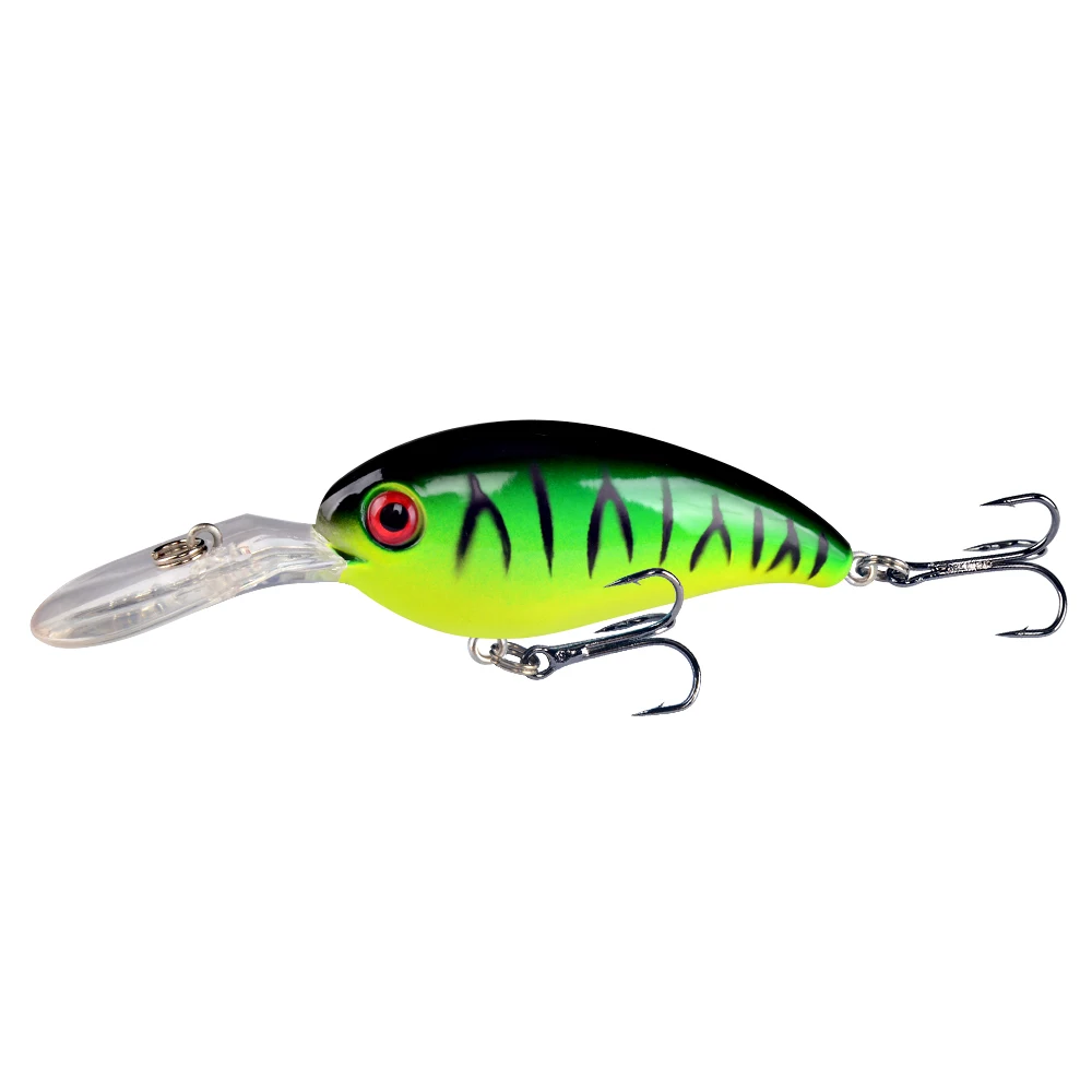 Leurre de pêche à manivelle avec bons hameçons aigus, appâts durs artificiels, Jerkbait WobJeff, matériel de pêche, 10cm, 15g, 1 pièce