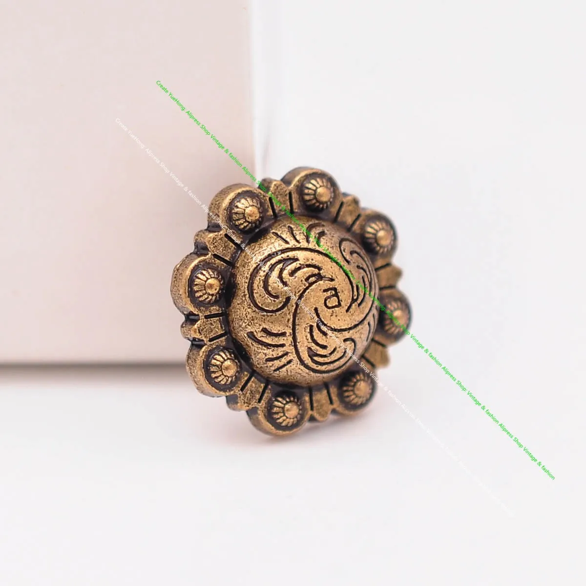 20 stücke 16mm Vintage Silber Westlichen Blumen Beere Conchos Screwback Für Leathercraft Pferd Sattel Gürtel Brieftasche Hut Decor – Detail 11