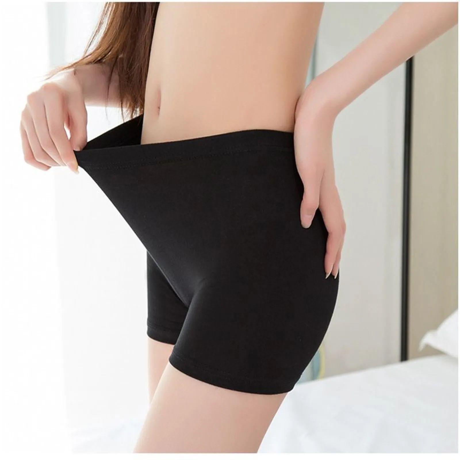 Modern Moda Lace Safety Pants Ladies Boxer Shorts Safety Shorts Ice Silk Cool High Elasticity Shorts Under Skirt Summer Female