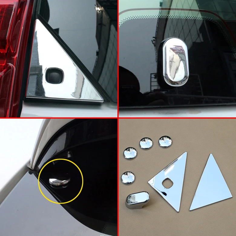 Chrome Rear Window Glass Cover Trim Fit For Toyota Prado J150 Accessories 2014 2015 2016 2017 Exteriror Parts Decoration