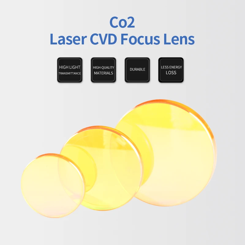 

USA CVD CO2 Laser Focus Lens Dia.12 15 18 19 20mm FL38.1 50.8 63.5 76.2 101.6 127mm For Co2 Laser Engraving Machine