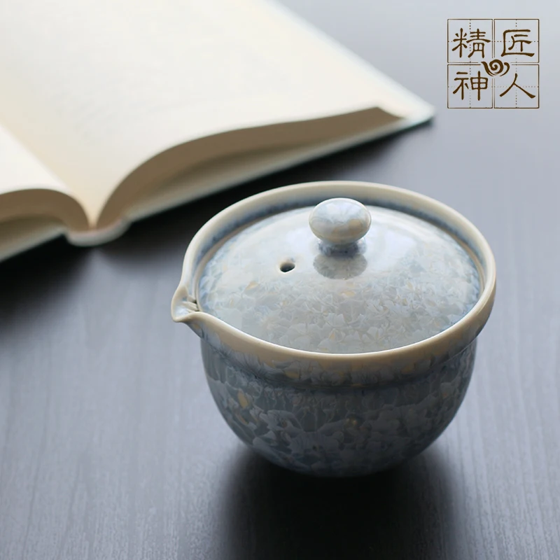 

Spot (blue) water imported from Japan to burn/Beijing flower crystal teapot Aquarius handmade ceramic teapot