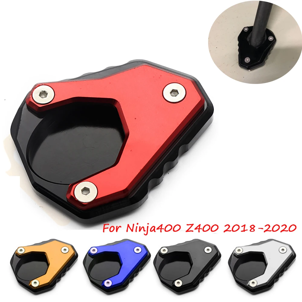 

For Kawasaki Ninja400 Ninja 400 Z400 2018-2020 Motorcycle Kickstand Foot Side Stand Extension Enlarge Pad Support Plate