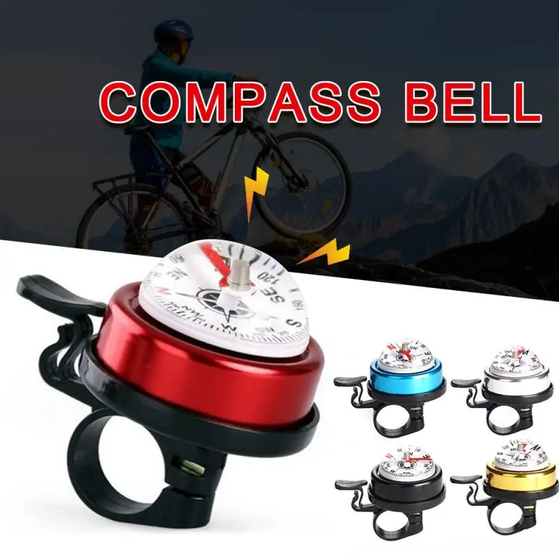 Bicycle Bell Mountain Bike Car Bell Aluminum Alloy Compass Bell Horn Car Bell Bicycle Bell With Compass For Bicycle Handlebar