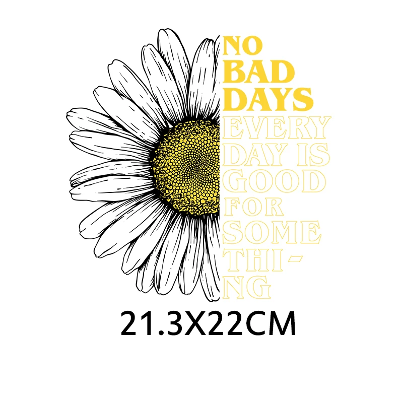 Little Daisies Patches For Clothing Heat Transfer Parches For T-Shirt Diy Iron On Transfer Fashion Flower Decoration Sticker