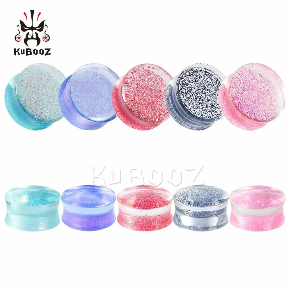 Wholesale Price New Simple Transparent Acrylic Ear Piercing Tunnels Plugs Ear Gagues Expanders Body Jewelry For Women Men 38PCS