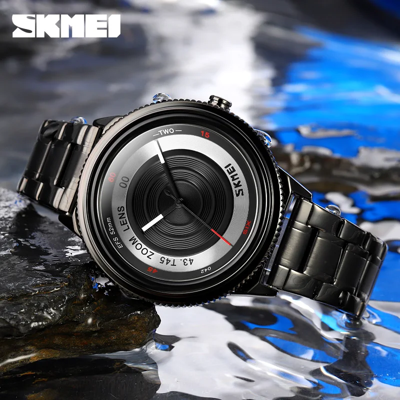 

New SKMEI Watches for Men Top Brand Luxury Fashion Business Quartz Men’s Wristwatch Stainless Steel Waterproof Sports Man Clock