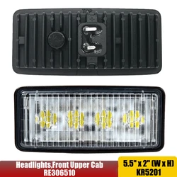 RE306510 Rectangular Led Front Headlights For John Deere Tractor 7200, 7400, 7600, 7700, 7800,8100, 8200, 8300, 8400+ x1pc