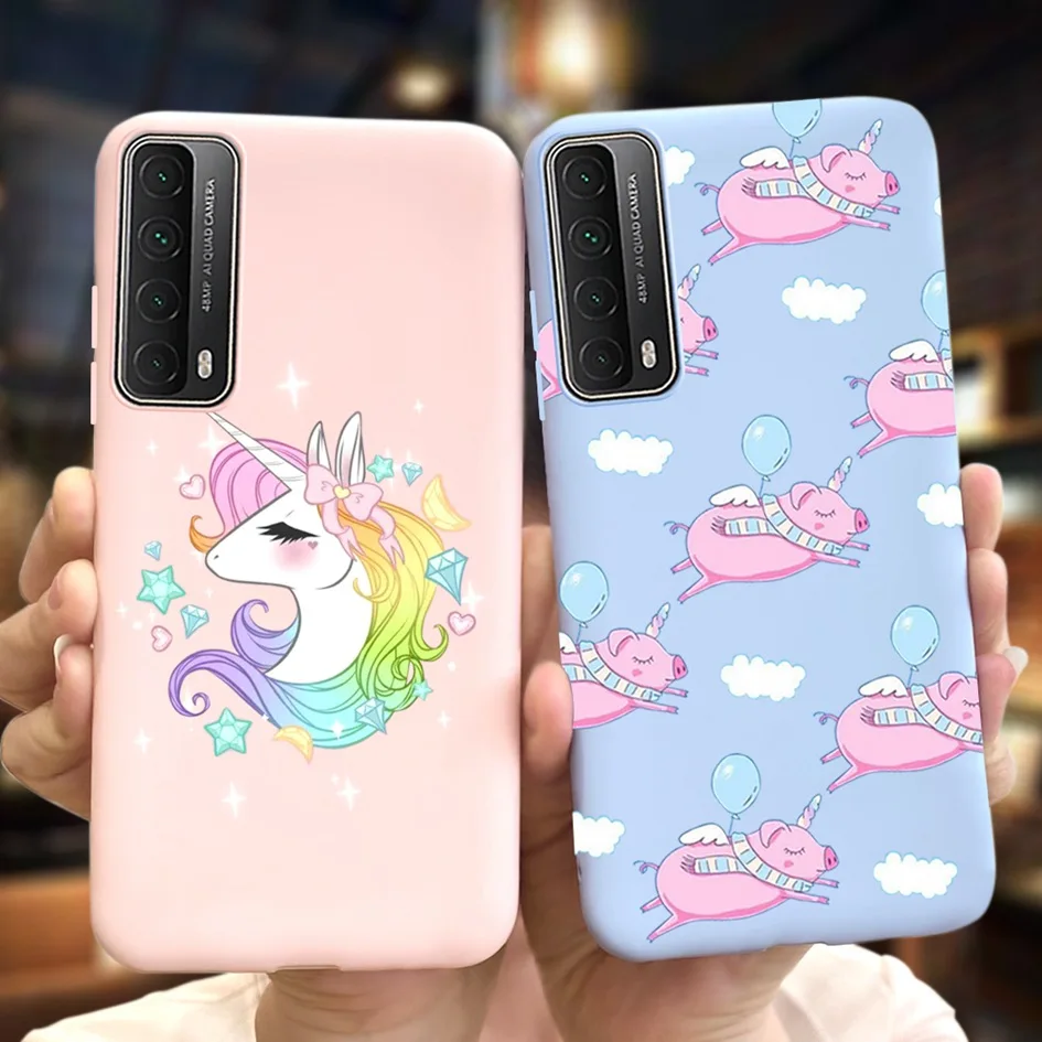 For Case Huawei P Smart 2021 Cover PPA-LX2 6.67 inch Candy Painted Fundas Slim Matte Soft TPU Phone Shell For P Smart 2021 Coque