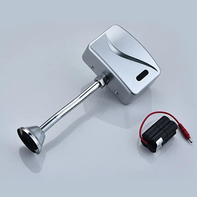 Bathroom Toilet Automatic Electric Urinal Flush Valve Sensor Infrared  Touchless Exposed Wall Mount DC 6V Accessories