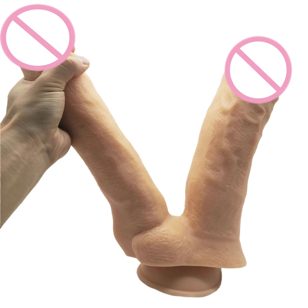 

Realistic Huge Double Ended Dildo with Suction Cup Sex Toy For Women Big Penis Dual Sided Headed Dildos Dong Clitoris Stimulator