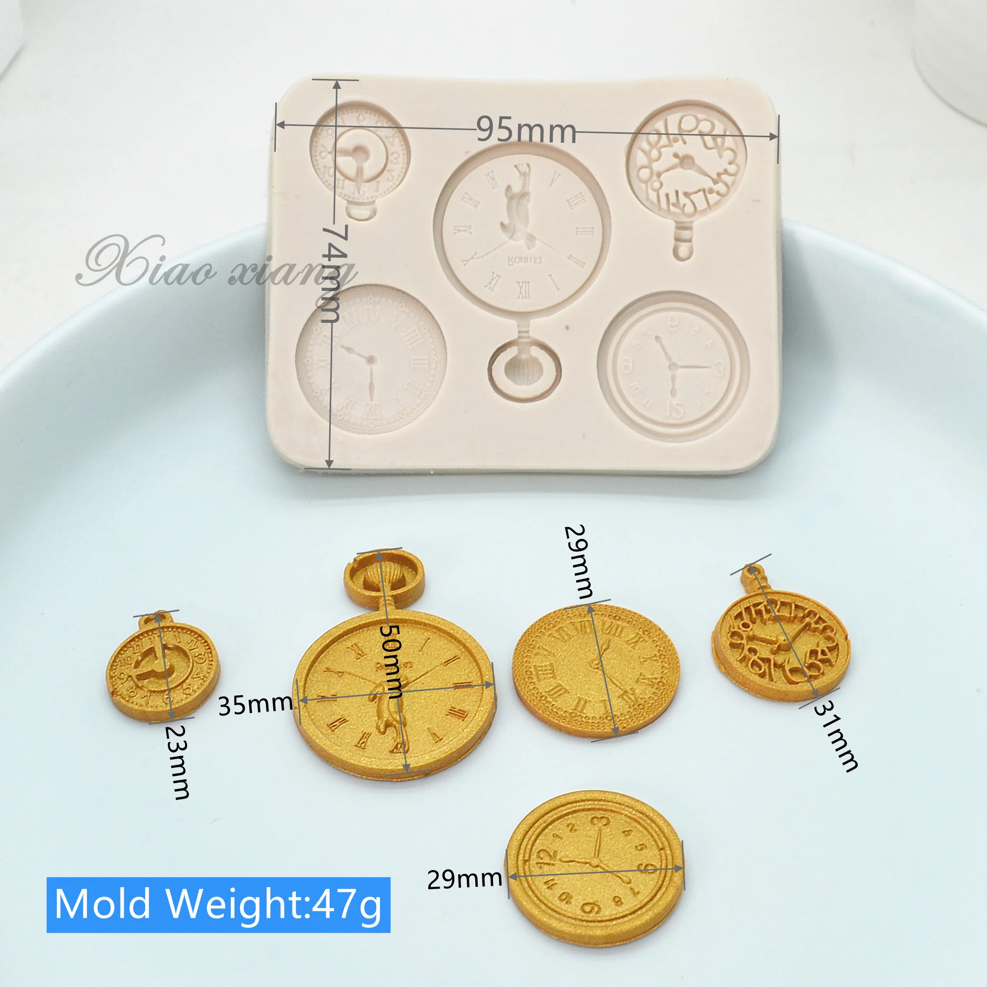 DIY Clock Silicone Fondant Mold For Baking Cupcake Cake Decorating Tools Cookie Baking Polymer Clay Candy Chocolate Mold