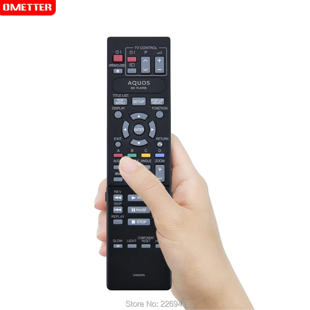 샤프 TV 용 리모컨, 블루레이 플레이어, dvd 사용, AGA630PA, GA631PA, 샤프 TV, AQUOS, BD 플레이어, remoto 컨트롤러 컨트롤용