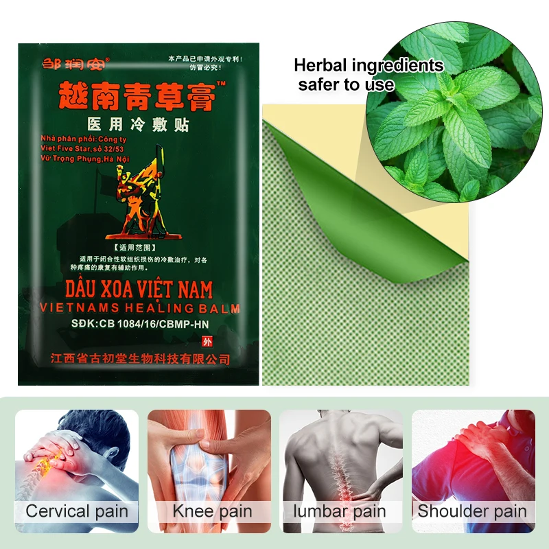 

40pcs Vietnam Cervical Joint Medical Plaster Rheumatic Back Neck Knee Ache Arthritis Pain Relieving Sticker Shoulder Neck Patch