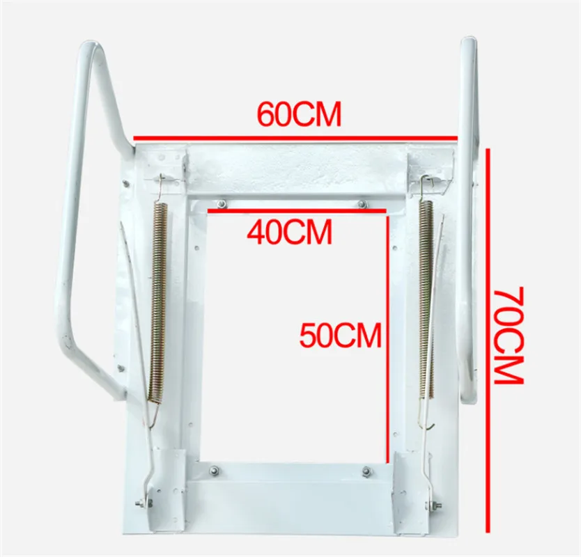 Household Tool Set Outdoor Wall Hanging Retractable Staircase Manual Folding Ladder Portable Telescopic Stair 2.5-3M