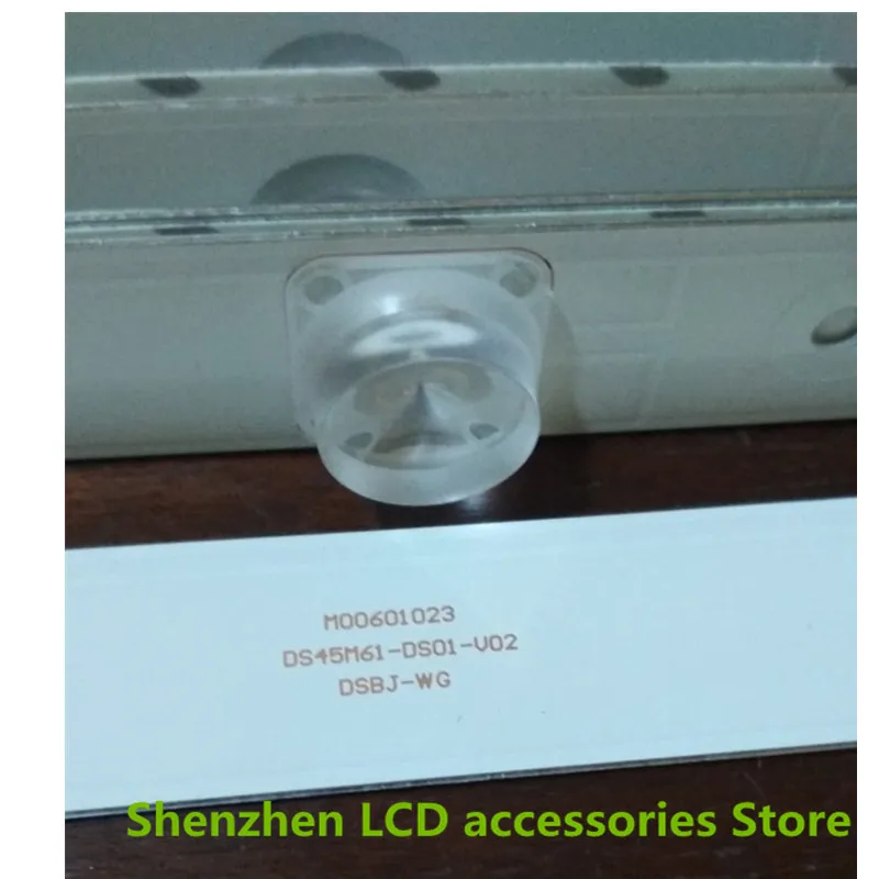 8 جزء/الوحدة 45X/XS 45XF 202006-DS45M6100-01 DS45M61-DS01-V01 الألومنيوم 100% جديد LCD TV الخلفية شريط 42 سنتيمتر 3V 4LED