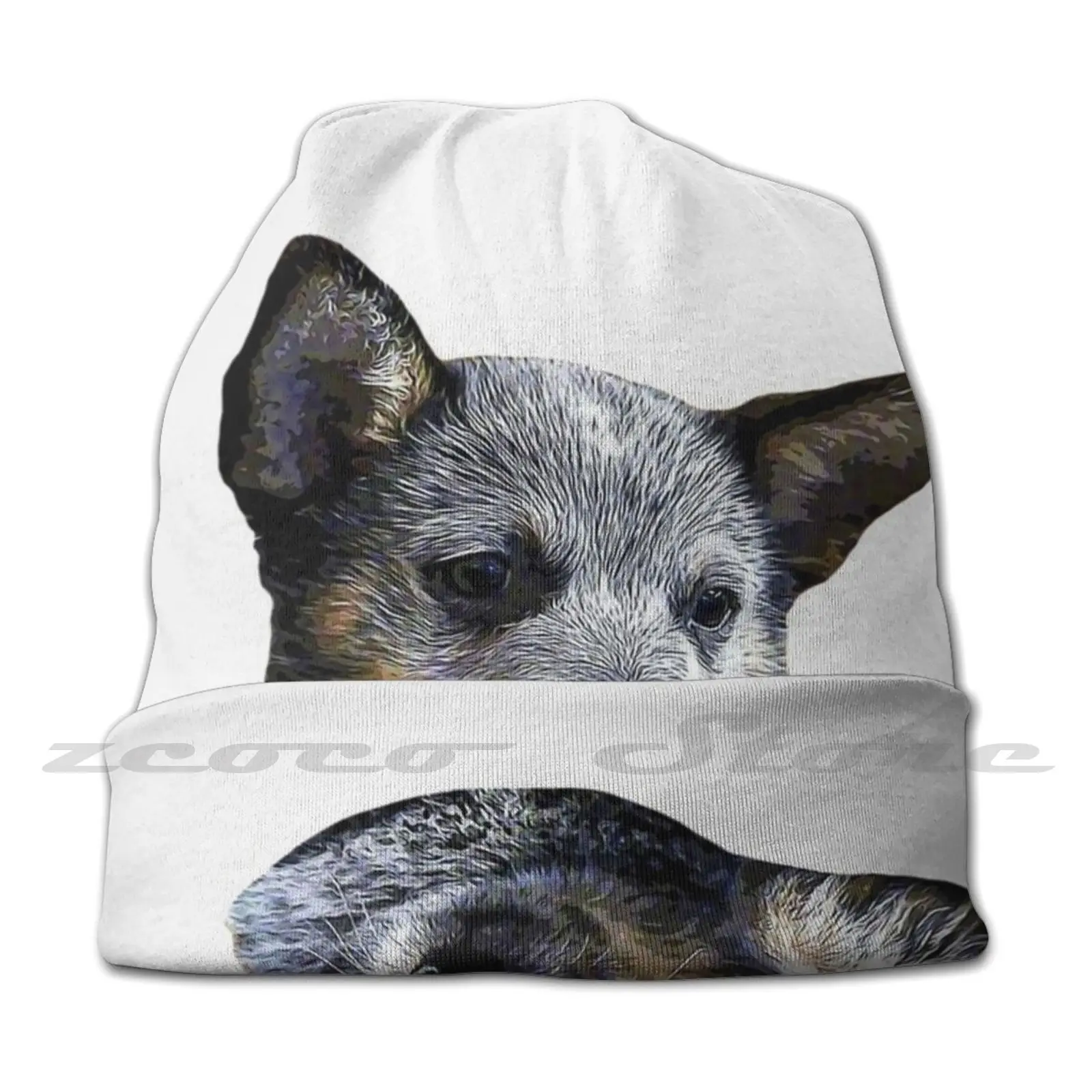 Australian Cattle Dog Blue Heeler Puppy Dog Knit Hat Hedging Cap Soft Elasticity Outdoor Sports Leisure Australian Cattle Dog