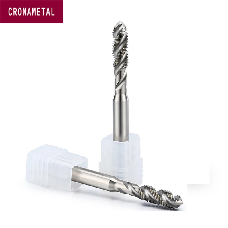 Cronametal Screw Machine Tap special purpose Bright HSSE spiral flute tap for Copper/Aluminum Alloy
