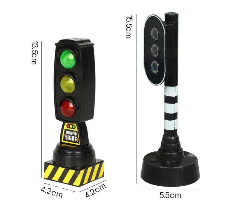 Wooden Track Train Railway Set Accessories Traffic Light Scene Rail Transit Fit For Wood Magnetic Track Train Educational Toys