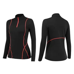 Thermisch T-shirt voor dames Yoga Sporttop Dames Yogashirts met volledige mouw Gymtop Warme fleeceshirts Dameskleding Fitnesskleding