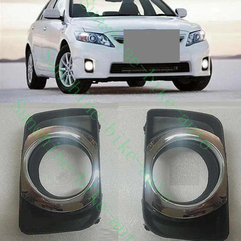 

Fit For Toyota Camry HYBRID 2009-2011 Auto Front Fog Light/Lamp Covers LH&RH No Bulbs 2pcs