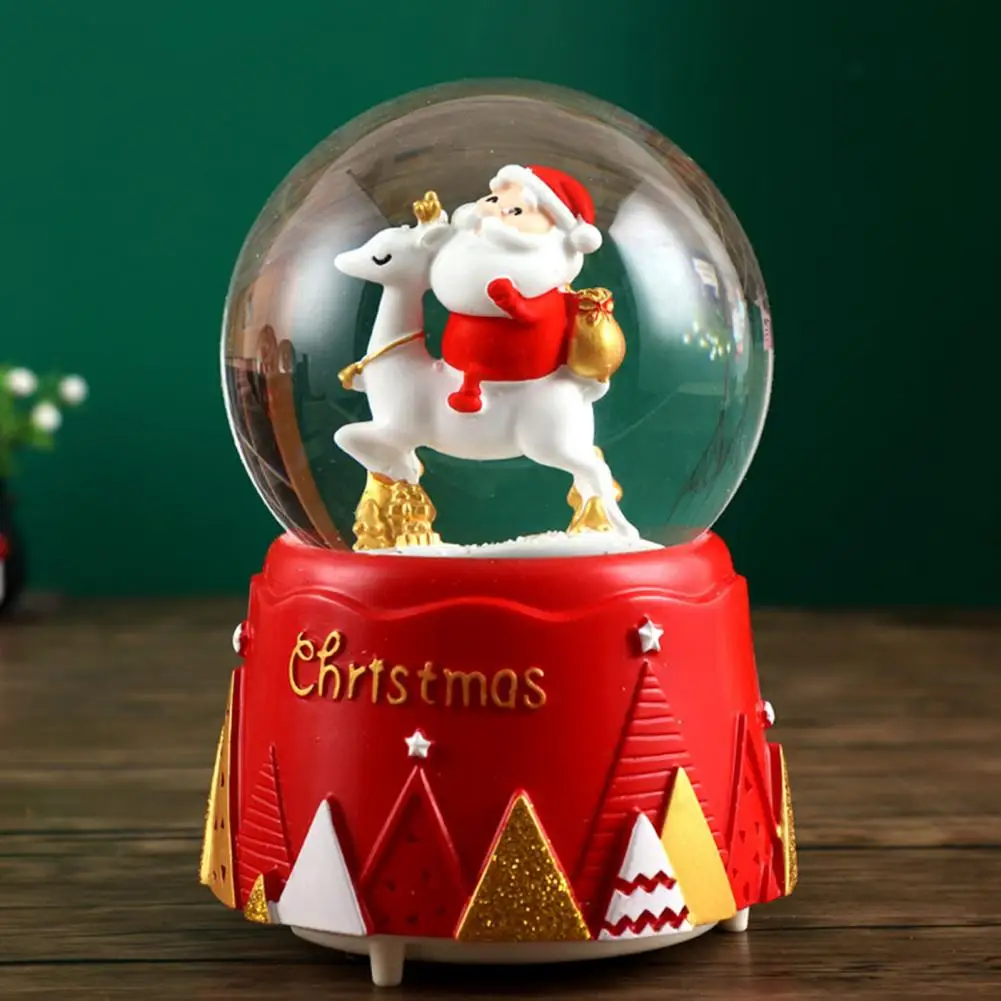 スノーグローブ装飾クリスマスツリー音楽雪グローブ装飾ディスプレイ音楽雪グローブ
